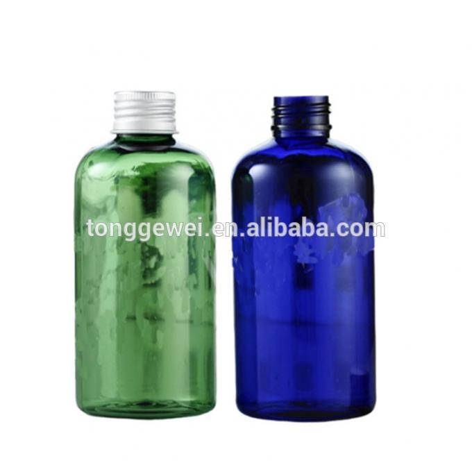 Boston-Rundenlotionsflasche Bestseller- Haustieres 4oz 8oz 16oz bernsteinfarbigen klaren roten purpurroten Plastik-mit Aluminiumkappengroßhandel