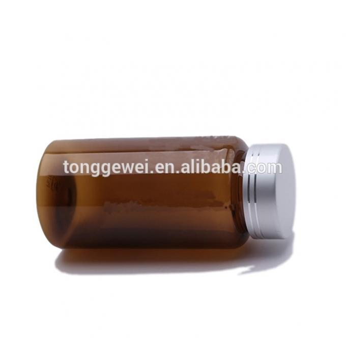 Bernsteinfarbige Flasche des Haustieres 100ml der hohen Qualität Goldfür Kapselgroßhandel
