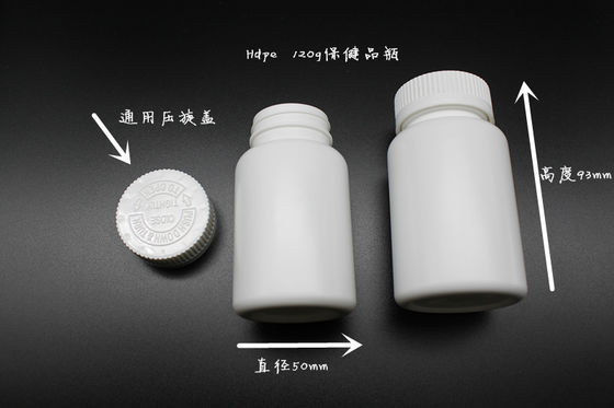 White 150g Food Grade Plastic Bottles Empty Pill Bottle
