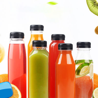 Press 350ml Square Plastic Bottles Cold Brew Tea Bottle