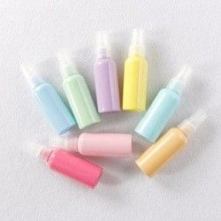 Macaron 50Ml Refillable Travel Spray Bottle HDPE Mini Refillable Perfume Bottle