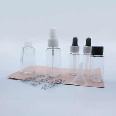 Simple Style Transparent Split Refillable Travel Spray Bottle Set 30ml~60ml