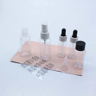 Simple Style Transparent Split Refillable Travel Spray Bottle Set 30ml~60ml