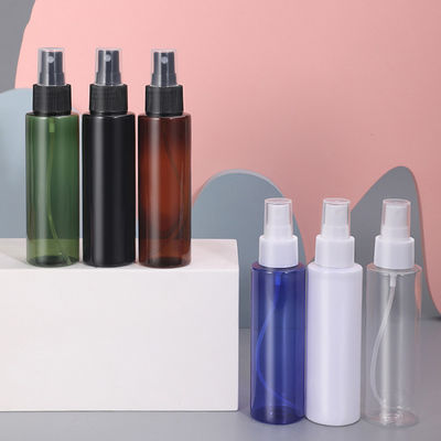 Pet 200Ml Flat Shoulder Clear Plastic Bottle With Mist Spray Cosmetic Toner