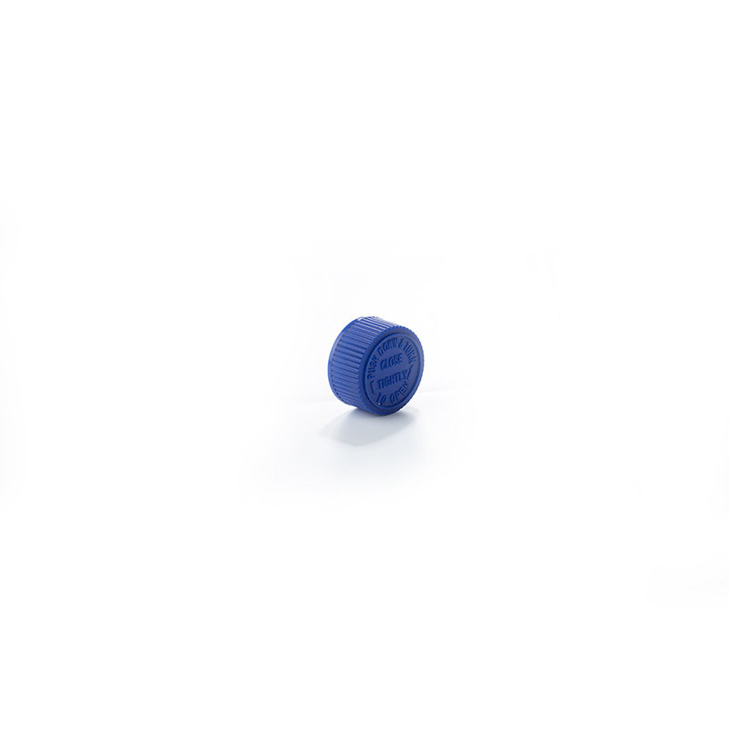 28mm White Plastic Child Resistant Closure Safety Cap Lined Push And Turn