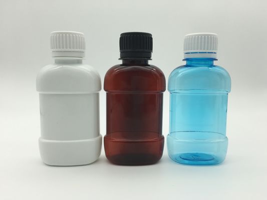 Plastik-PET Rosa Mini Mouthwash Bottles Flat 250ml