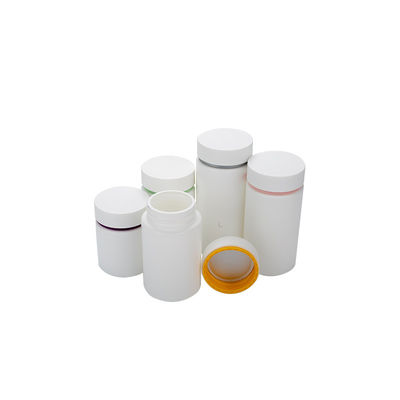 Plastikmedizin-Tablettenfläschchen des Siebdruck-150ml weißes HAUSTIER